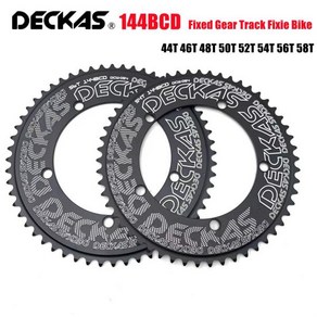 Deckas 144BCD 고정 기어 fixie 라운드 체인 링 트랙 자전거 44T-58T 치아 144 bcd 특수 단일 속도 휠 Chainwheel, [03] 144BCD 48T, 1개