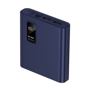 테크이지 66W 미니 보조배터리 대용량 20000mAh 고속충전, 블루