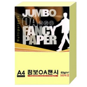 두성 종이 OA팬시페이퍼점보 80g 500매입, 500매, P03-흰배추색