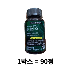 뉴트리디데이 메가 렉스 루테인 20 31.5g, 180정, 6개