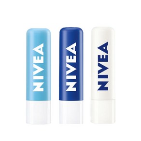 NIVEA 고보습 니베아 모이스춰 + 에센셜 + 더마SOS 케어 3종 립밤 세트, 3개, 4.8g, 모이스춰케어 1개+에센셜케어 1개+더마SOS케어 1개