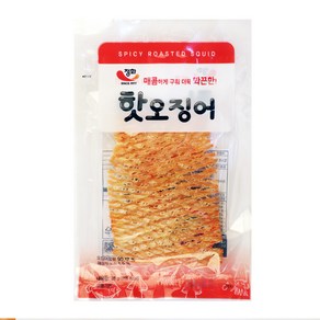 정화식품 매콤 핫오징어 조미오징어 35g 1개 마른안주 맥주안주