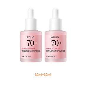 1+1 아누아 복숭아 70 나이아신 세럼 30ml, 2개