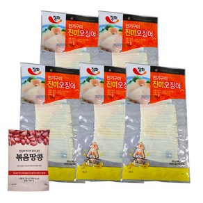 [더먹다]정화식품 전기구이 진미 오징어 55g x 5 오징어간식 건어물안주 볶음땅콩1개, 5개