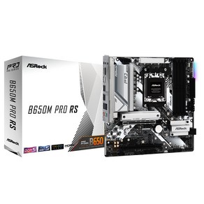 ASRock 마더보드 B650M Po RS AMD Ryzen 7000 시리즈 CPU 대응 (Soket AM5) B650 Mico ATX 마더보드 [국내 정규 대리점품]