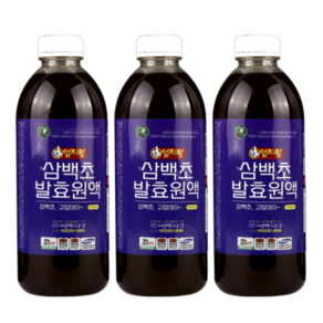 엄지왕 삼백초 발효원액 국내산 1000ml 2+1, 1L, 3개