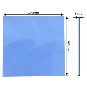 쿨러 써멀패드 Thermal Pad 쿨링 방열 열전도패드 100 x 1.5mm