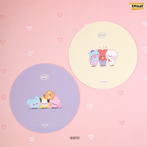 BT21 Minini 마우스패드, 오프화이트, 1개