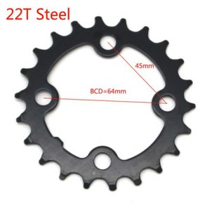 MTB 22/24/26/28/32/36/38/42/44T 자전거 체인링 체인휠 Shimano Sram 크랭크셋 64/104BCD 자전거 더블/트리플 스피드 스프록