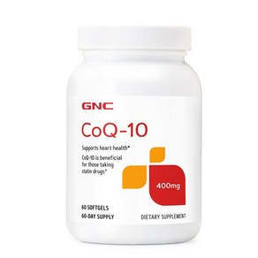 GNC 코엔자임Q10 코큐텐 400mg 60소프트젤 해외직구, 1개, 60정