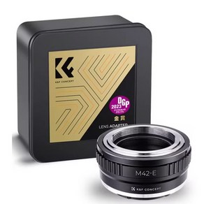 KnF M42-NEX 렌즈 어댑터 M42 마운트 렌즈 - 소니 E 바디 (뒤캡옵션) M42 Lens to Sony E adapte (E cap option), M42-NEX 어댑터, 1개