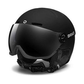 브리코 바이저 헬멧 (2324 BRIKO TEIDE VISOR BLACK HELMET), M(55-58cm), 1개