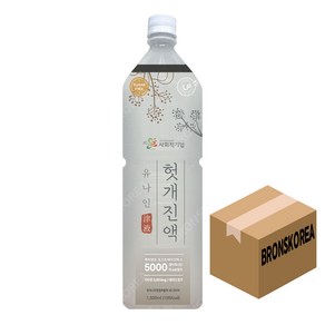 유나인베이스 헛개진액 1.5L X 8개 농축액 50배희석