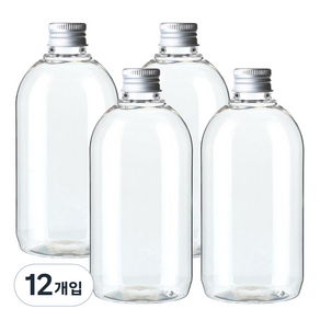 병도매닷컴 ARB330 투명 음료용기 알루미늄 실버캡, 330ml, 24개