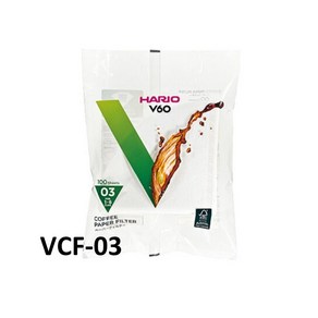 하리오 V60 종이필터 03 화이트 VCF-03-100W, 100개, 2개