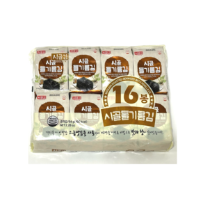 시골들기름김 64gx16, 1봉, 64g