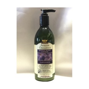 아발론오가닉스 Avalon Oganics 핸드 & 바디 로션 라벤더 알로에 비타민 함유. E 12온스340g 193744, 1개