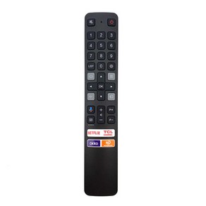 호환 TCL TV 32S527 음성 기능이 없는 적외선 리모컨 RC901V FMRD, 1개