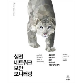 실전 네트워크 보안 모니터링:효과적인 네트워크 보안 데이터의 수집 탐지 분석, 위키북스