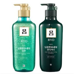 려 청아 딥클렌징 쿨링 샴푸+린스 550ml/샴푸 린스, 1개, 550ml