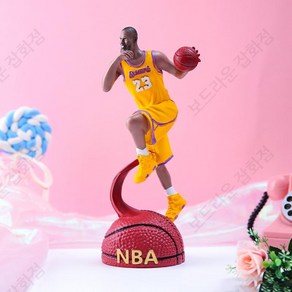 농구스타피규어 테이블 장식품 기념품 NBA 농구 모형, 단일사이즈, 옐로우 제임스  대형, 1개