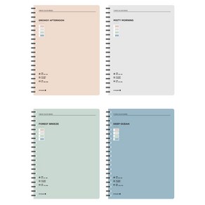 모닝글로리 5000 테마컬러 SP노트(16절/좌철) 스프링노트/11210-87337, 딥오션