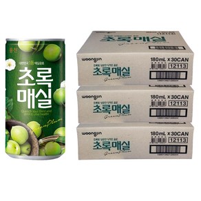 웅진 초록매실 180ml