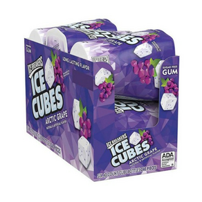 Ice Beakes Cubes Gum Gape 아이스브레이커 아이스큐브 무설탕 포도맛껌 1팩(6개), 1개