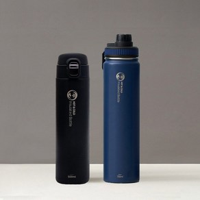 리벤스트래블텀블러700ml (네이비)+원터치텀블러500ml (블랙) 1P, 단품, 1개