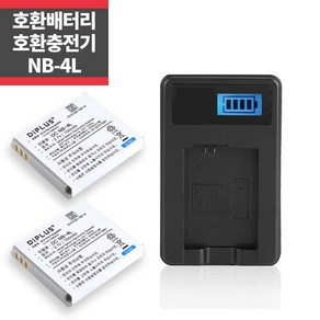 캐논 NB-4L 호환배터리 2개+LCD 1구 호환충전키트 ~, 1개