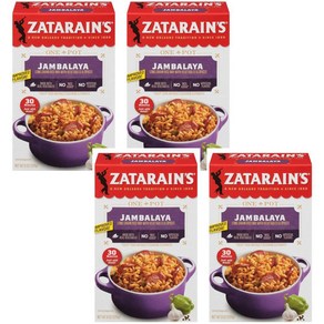 자타레인 Zataains Jambalaya Rice 잠발라야 라이스 믹스 226g 4개세트, 4개