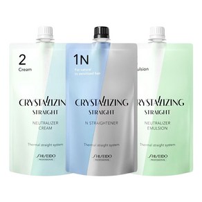 시세이도 프로페셔널 크리스탈라이징 알파H 스트레이트크림 N 일반 손상모용 1제 400ml + 2제 400ml, 2세트