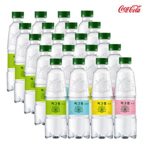 씨그램 탄산수4종 세트(플레인5+라임5+레몬5+피치5), 20개, 350ml