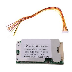 2021 BMS 10S 30A 36V 리튬 이온 리튬 배터리 충전 보드 18650 보호 밸런서 PCM 10S BMS 밸런스 충전 회로, 한개옵션0, 1개