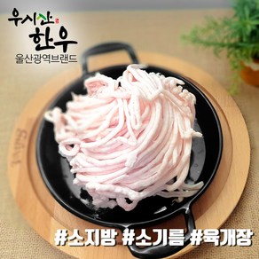 [오늘출발] 한우 소지방 소기름 두태기름 1kg(500gx2ea) 뉴스공장 우시산한우 냉동 더예쁜한우