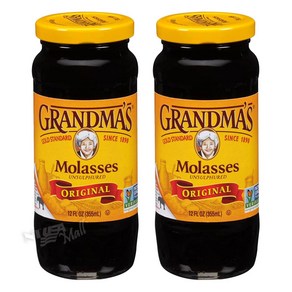 [1+1]그랜드마스 몰라세스 오리지널 비정제 사탕수수 시럽 355ml GRANDMA'S ORIGINAL MOLASSES, 1개, 2개
