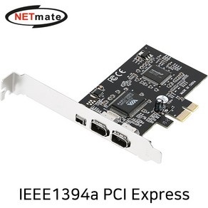 NETmate NM-SWT3 h/m IEEE1394A 3포트 PCI Expess 카드(VIA)(슬림PC겸용), 1개