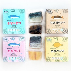 생선파는언니 순살세트 4종 (고등어 임연수 삼치 가자미 각 300 g), 4박스, 300 g