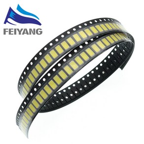 백색광 SMD 5730 5630 LED 5730 다이오드 3 2 3 4V 5630/5730 CW/WW 0 5W 150MA 50 55LM 6500K 100, 1개