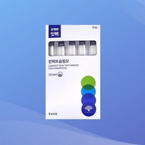 동화약품 잇백 컴팩트 슬림모 칫솔, 5개입, 1개