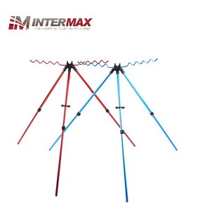 인터맥스 원투삼각받침대 삼각받침대 컬러 2단 원투낚시 낚시대받침대 장어 농어 숭어 뽈락 망둥어, 블루