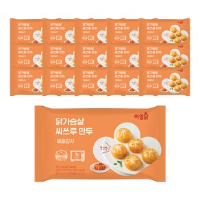 [아임닭] 닭가슴살 씨쓰루만두 매콤김치, 16개, 180g