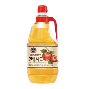 (실온)[백설]상큼하고 깔끔한 2배사과식초1.8L, 2개, 1.8L