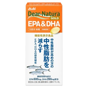 Asahi 디어 내츄라 골드 EPA 600mg & DHA 260mg 소프트젤, 1개, 90정