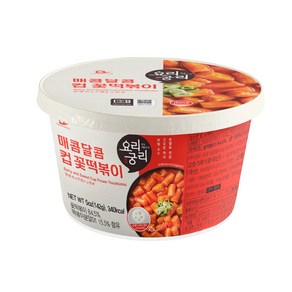 요리궁리 매콤달콤 컵 꽃 떡볶이, 6개, 142g