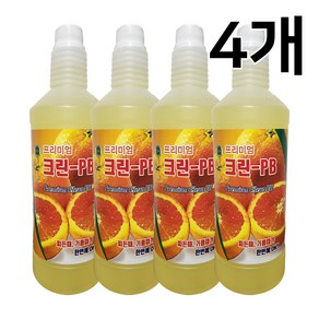 크린PB 프리미엄 골드PB 1000ml 리필형 세정제 화장실청소 욕실청소 찌든때 청소용품 + 분무기 증정 - 단디컴퍼니, 4개