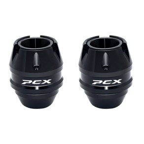 [호환] 프론트 포크 휠 폴 머플러 파이프 프레임 보호 슬라이더 충돌 방지 보호대 혼다 PCX125 PCX 125 1, 10 Font Black