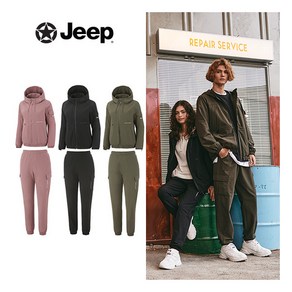 [지프] ◎ JEEP 여성 23FW 소프트 웜 우븐 셋업 2종 (자켓+팬츠)