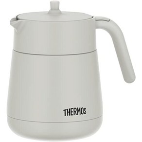 써모스 Themos TTE-700 보온 보냉병 진공 차 주전자 차거름망 포함 (450ml 700ml), 소 (450ml)ml, 그레이, 1개