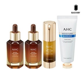 큐템 AHC 로얄 콜라겐 앰플 30ml x2 + 세럼 25ml 핸드크림 75ml, 1개